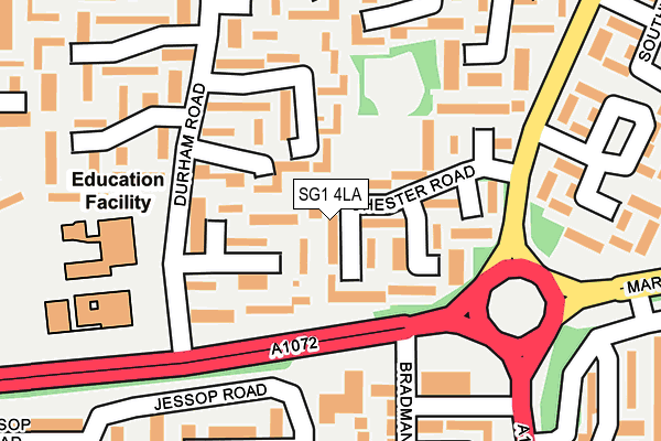 SG1 4LA map - OS OpenMap – Local (Ordnance Survey)