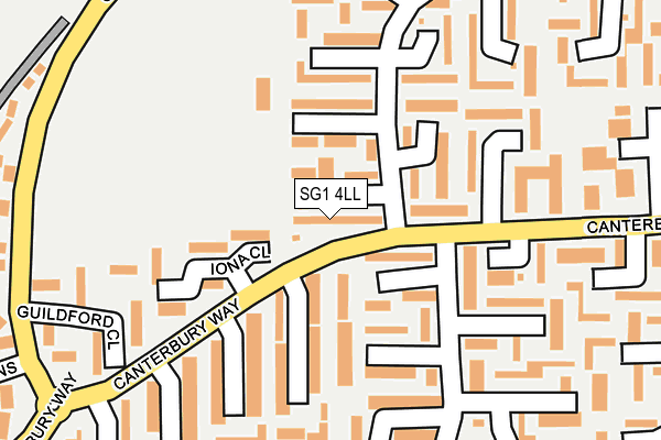 SG1 4LL map - OS OpenMap – Local (Ordnance Survey)