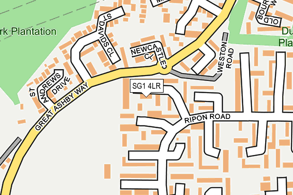 SG1 4LR map - OS OpenMap – Local (Ordnance Survey)