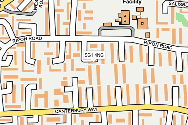 SG1 4NG map - OS OpenMap – Local (Ordnance Survey)
