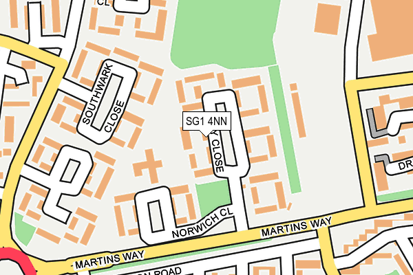 SG1 4NN map - OS OpenMap – Local (Ordnance Survey)