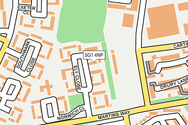 SG1 4NP map - OS OpenMap – Local (Ordnance Survey)