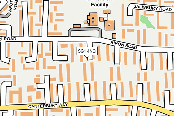 SG1 4NQ map - OS OpenMap – Local (Ordnance Survey)