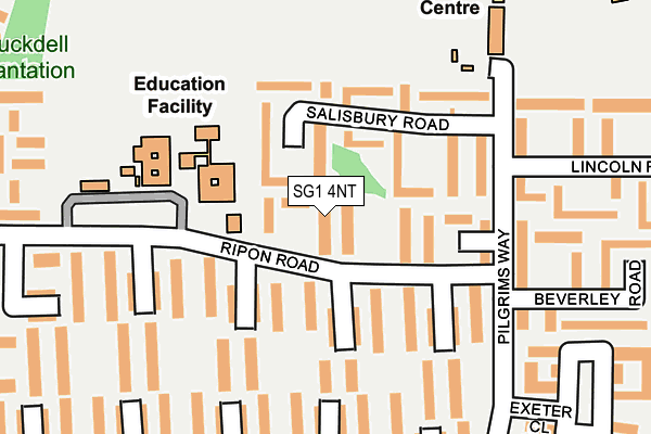 SG1 4NT map - OS OpenMap – Local (Ordnance Survey)