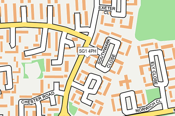 SG1 4PH map - OS OpenMap – Local (Ordnance Survey)