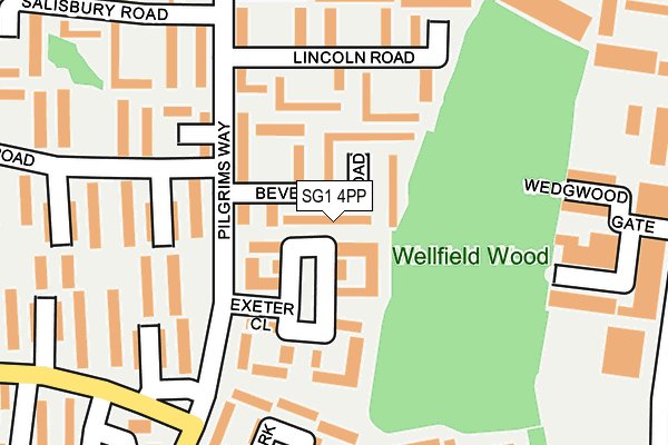 SG1 4PP map - OS OpenMap – Local (Ordnance Survey)