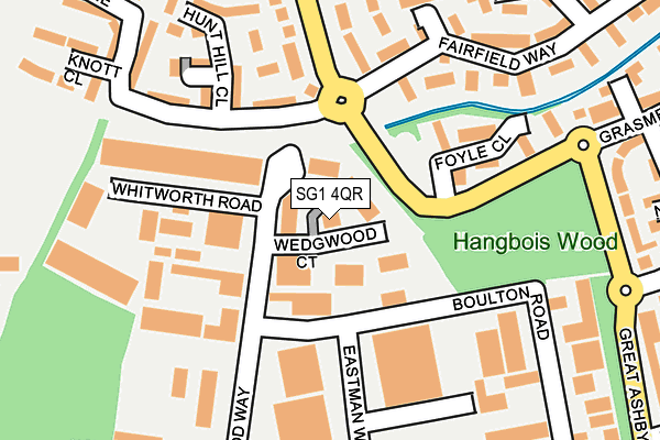 SG1 4QR map - OS OpenMap – Local (Ordnance Survey)