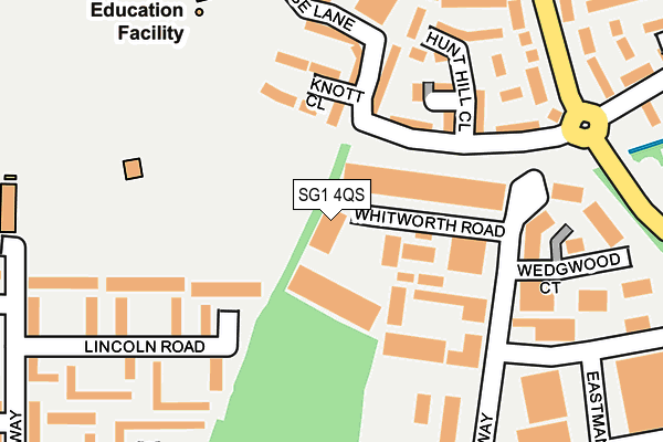 SG1 4QS map - OS OpenMap – Local (Ordnance Survey)