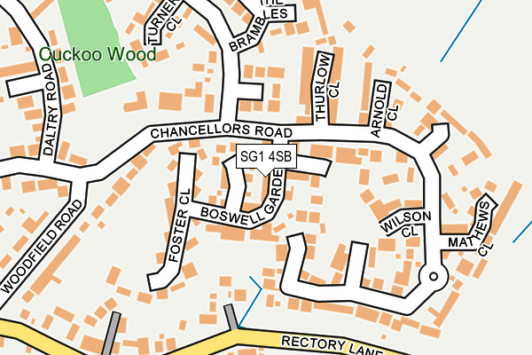 SG1 4SB map - OS OpenMap – Local (Ordnance Survey)