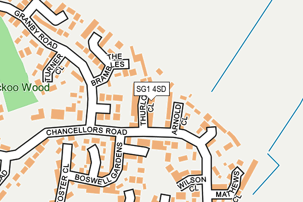 SG1 4SD map - OS OpenMap – Local (Ordnance Survey)