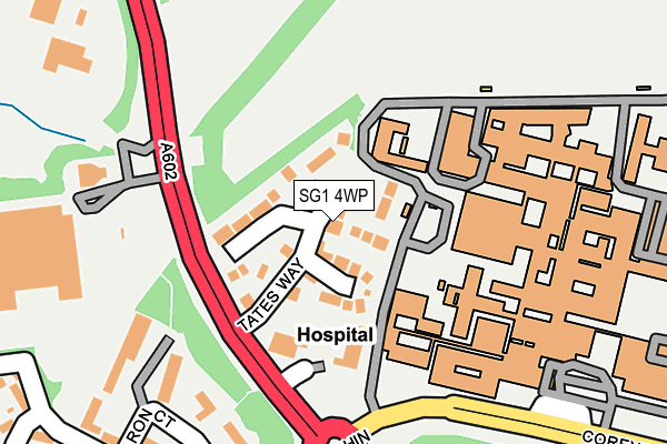 SG1 4WP map - OS OpenMap – Local (Ordnance Survey)