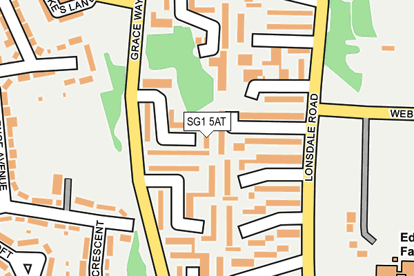 SG1 5AT map - OS OpenMap – Local (Ordnance Survey)