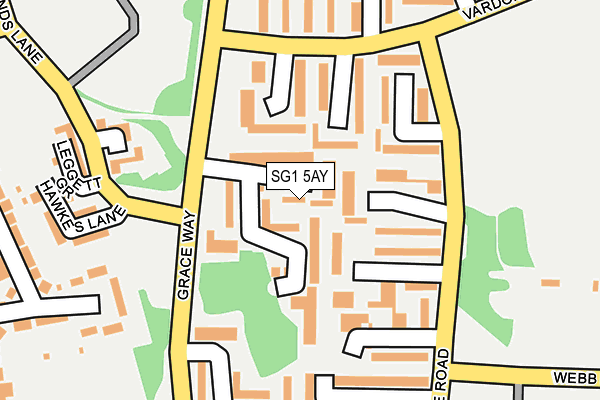 SG1 5AY map - OS OpenMap – Local (Ordnance Survey)