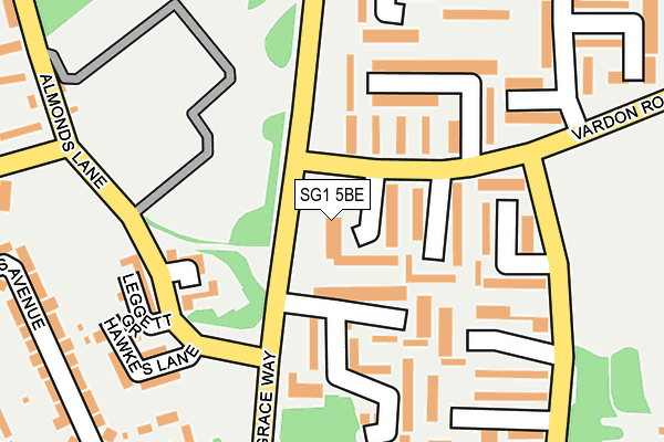 SG1 5BE map - OS OpenMap – Local (Ordnance Survey)