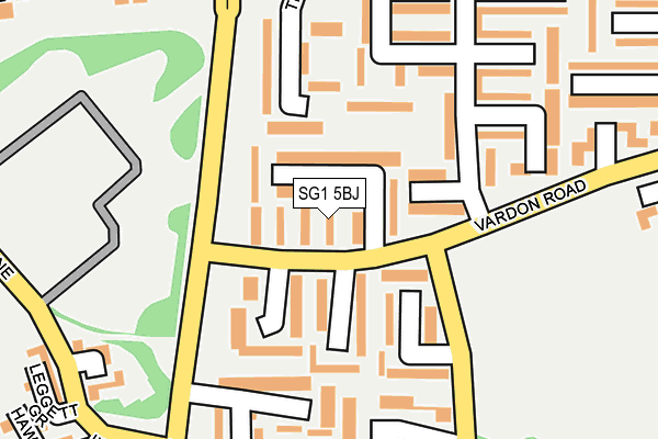 SG1 5BJ map - OS OpenMap – Local (Ordnance Survey)