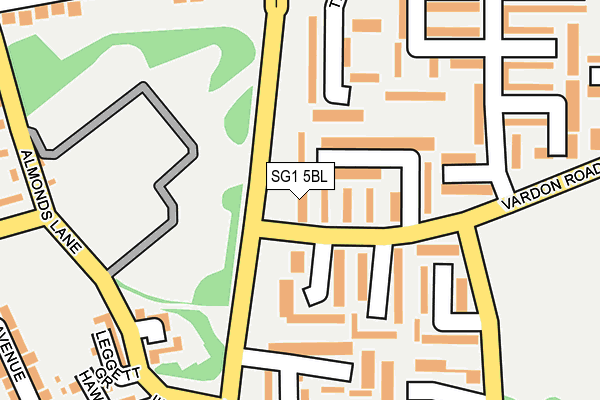 SG1 5BL map - OS OpenMap – Local (Ordnance Survey)