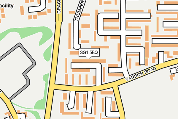 SG1 5BQ map - OS OpenMap – Local (Ordnance Survey)