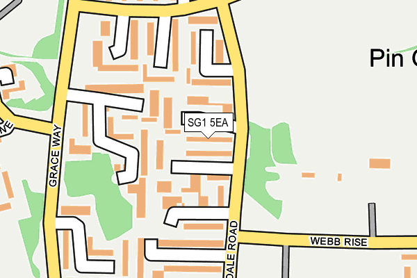 SG1 5EA map - OS OpenMap – Local (Ordnance Survey)