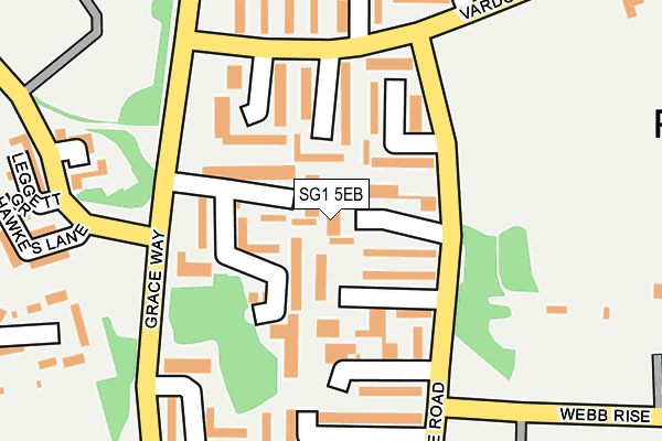 SG1 5EB map - OS OpenMap – Local (Ordnance Survey)