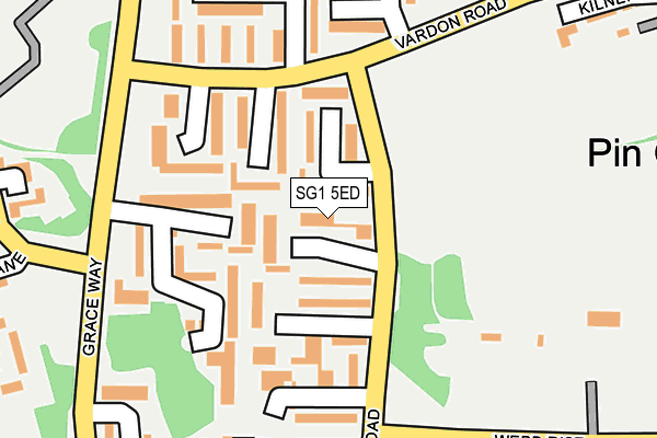 SG1 5ED map - OS OpenMap – Local (Ordnance Survey)