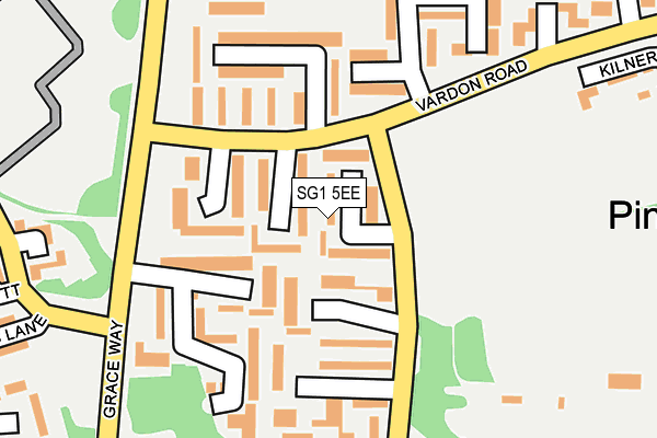 SG1 5EE map - OS OpenMap – Local (Ordnance Survey)