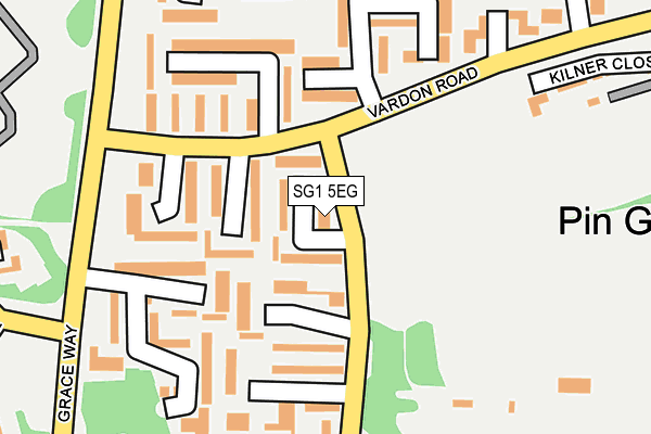 SG1 5EG map - OS OpenMap – Local (Ordnance Survey)