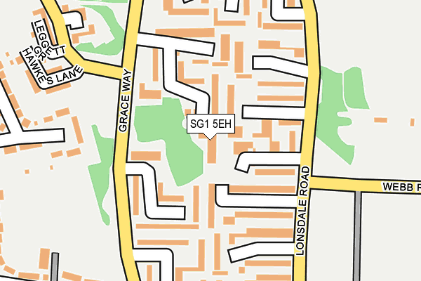 SG1 5EH map - OS OpenMap – Local (Ordnance Survey)