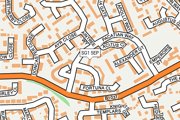 SG1 5EP map - OS OpenMap – Local (Ordnance Survey)