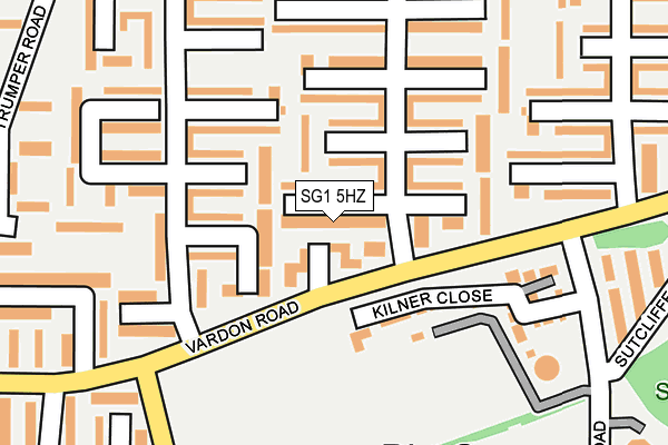 SG1 5HZ map - OS OpenMap – Local (Ordnance Survey)