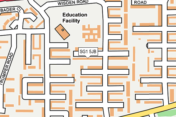 SG1 5JB map - OS OpenMap – Local (Ordnance Survey)