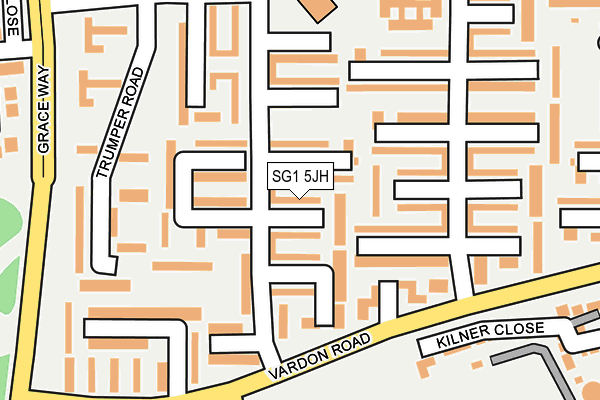 SG1 5JH map - OS OpenMap – Local (Ordnance Survey)