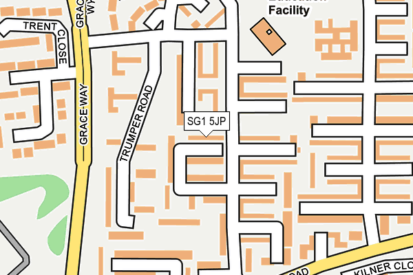 SG1 5JP map - OS OpenMap – Local (Ordnance Survey)