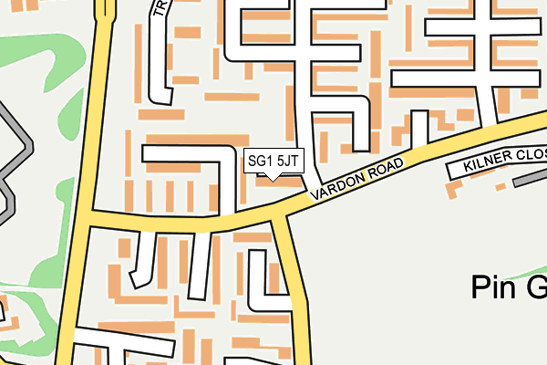 SG1 5JT map - OS OpenMap – Local (Ordnance Survey)
