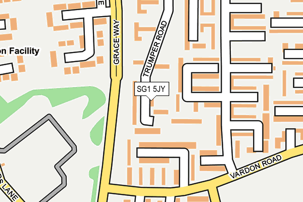 SG1 5JY map - OS OpenMap – Local (Ordnance Survey)