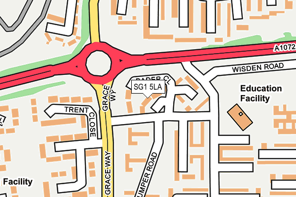 SG1 5LA map - OS OpenMap – Local (Ordnance Survey)