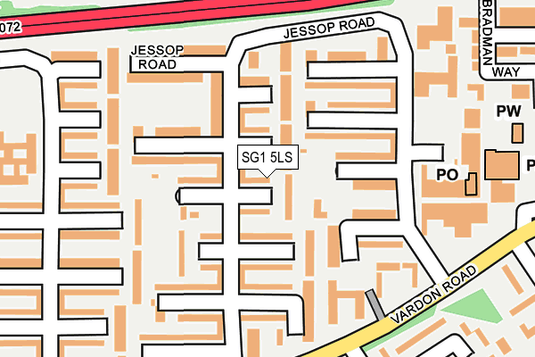 SG1 5LS map - OS OpenMap – Local (Ordnance Survey)
