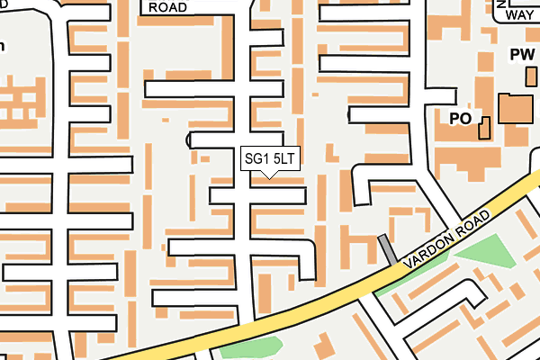 SG1 5LT map - OS OpenMap – Local (Ordnance Survey)