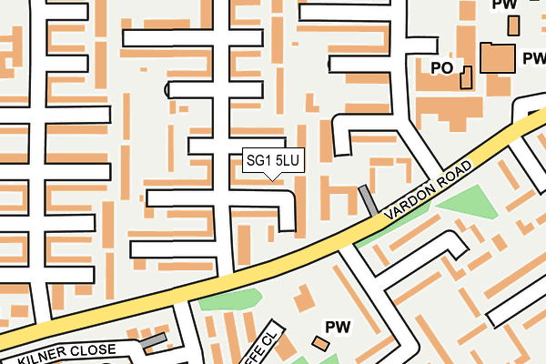 SG1 5LU map - OS OpenMap – Local (Ordnance Survey)