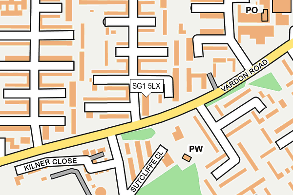 SG1 5LX map - OS OpenMap – Local (Ordnance Survey)