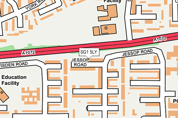 SG1 5LY map - OS OpenMap – Local (Ordnance Survey)