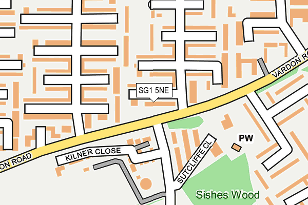 SG1 5NE map - OS OpenMap – Local (Ordnance Survey)