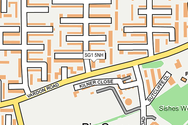 SG1 5NH map - OS OpenMap – Local (Ordnance Survey)