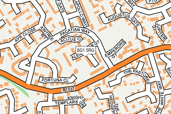 SG1 5RG map - OS OpenMap – Local (Ordnance Survey)