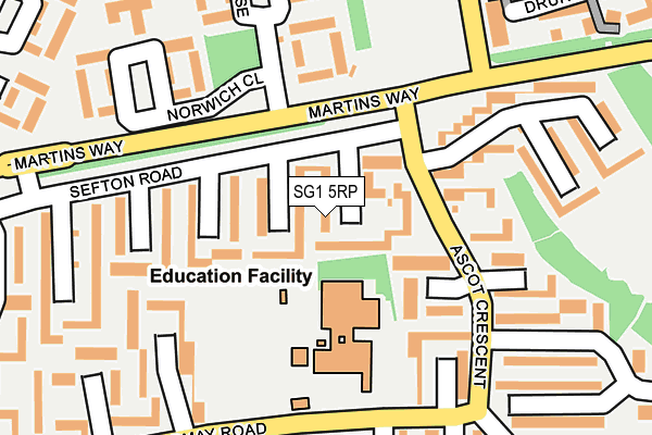 SG1 5RP map - OS OpenMap – Local (Ordnance Survey)