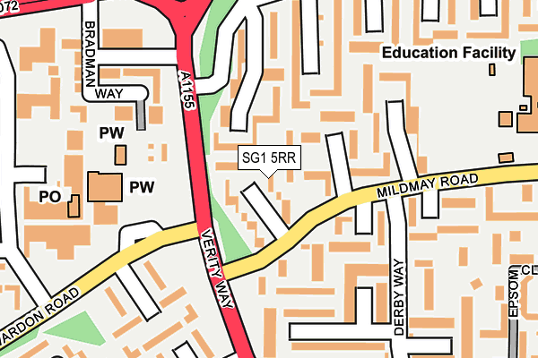 SG1 5RR map - OS OpenMap – Local (Ordnance Survey)