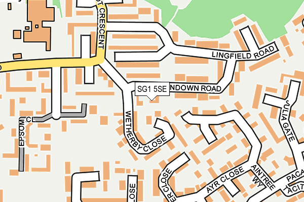 SG1 5SE map - OS OpenMap – Local (Ordnance Survey)