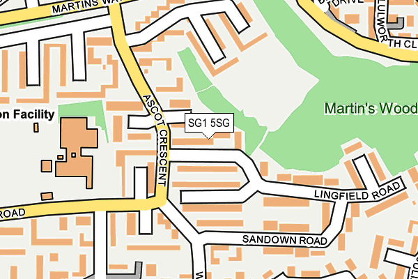 SG1 5SG map - OS OpenMap – Local (Ordnance Survey)