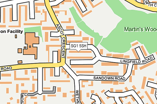 SG1 5SH map - OS OpenMap – Local (Ordnance Survey)