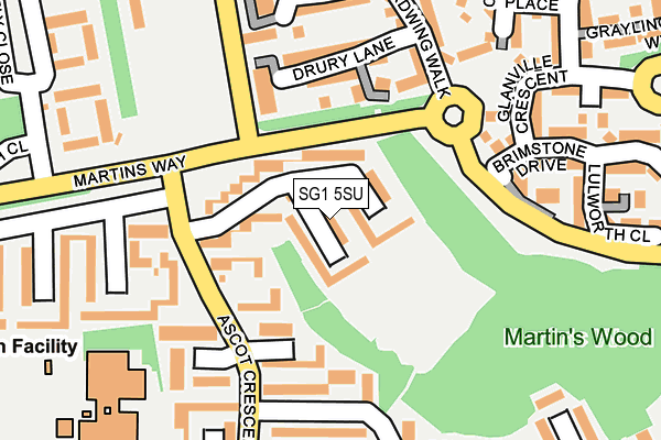 SG1 5SU map - OS OpenMap – Local (Ordnance Survey)