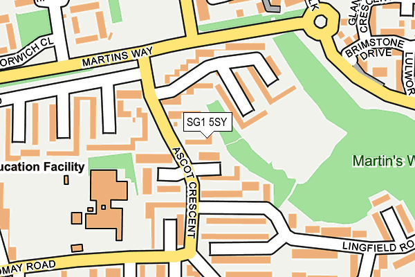 SG1 5SY map - OS OpenMap – Local (Ordnance Survey)